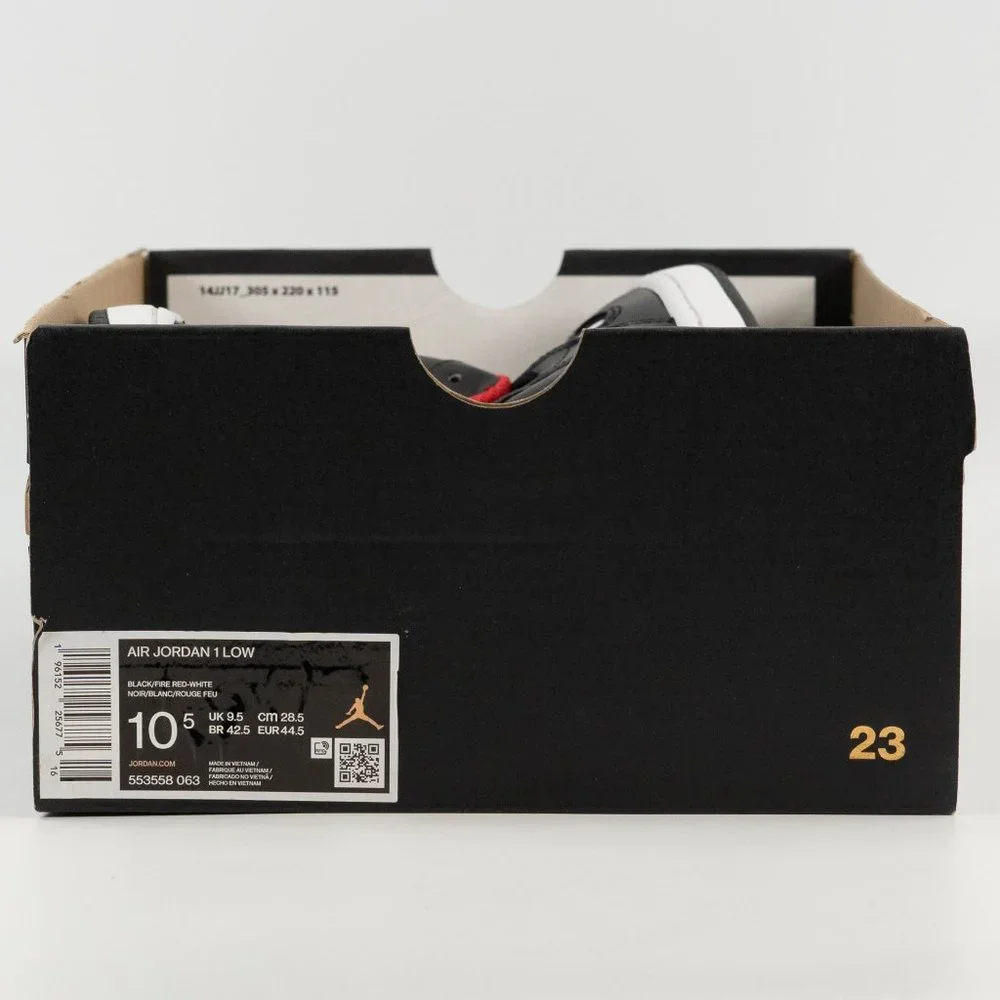 Air Jordan 1 Low 'White Toe' 553558-063 size 10.5 - Picture 9 of 9